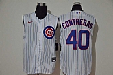 Cubs 40 Willson Contreras White Nike Cool Base Sleeveless Jersey,baseball caps,new era cap wholesale,wholesale hats